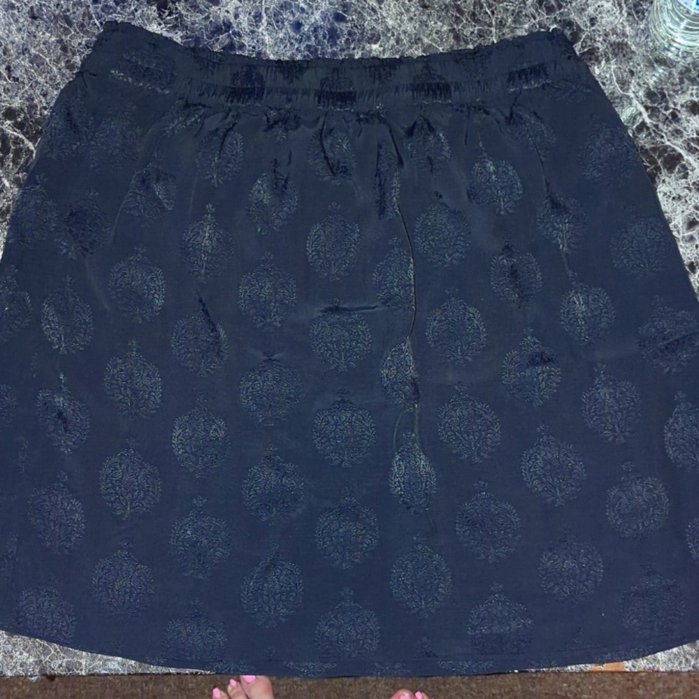 LOFT Black Mini Skirt w/Pockets Large